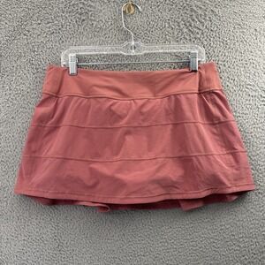Lululemon Pace Rival Mid Rise Skirt Skort Briar Rose Athletic Tennis Women's 10